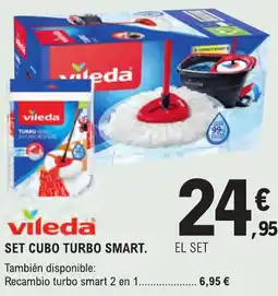 E.Leclerc VILEDA Set cubo turbo smart oferta