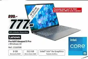 MediaMarkt Lenovo Portátil Ideapad 5 Pro oferta