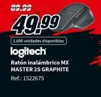 MediaMarkt Logitech Ratón Inalámbrico Mx Master 2s Graphite oferta
