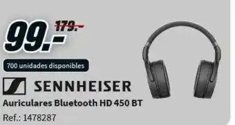 MediaMarkt Sennheiser Auriculares Bluetooth Hd 450 Bt oferta