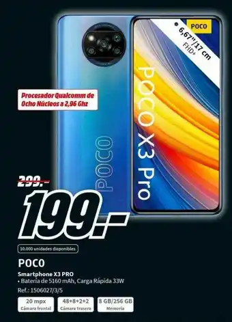 MediaMarkt Poco Smartphone X3 Pro oferta