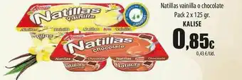 SPAR Lanzarote Natillas Vainilla O Chocolate Pack 2 Kalise oferta