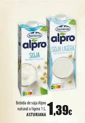 SPAR Lanzarote Bebida De Soja Alpor Natural O Ligera Asturiana oferta