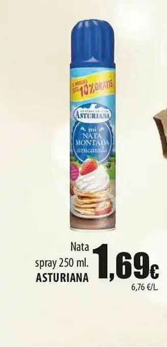 SPAR Lanzarote Nata Spray Asturiana oferta