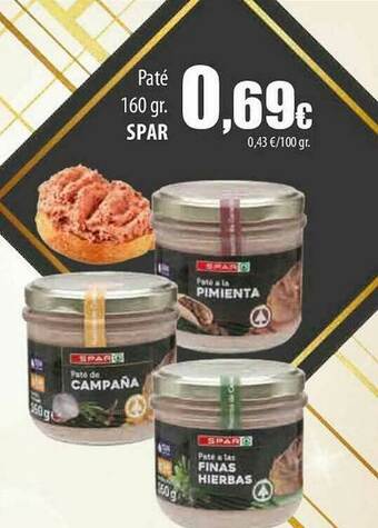 SPAR Lanzarote Paté Spar oferta