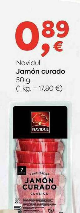 Suma Supermercados Navidul Jamón Curado oferta