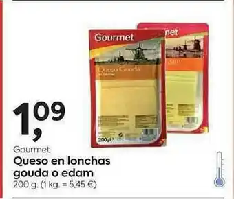 Suma Supermercados Gourmet Queso En Lonchas Gouda O Edam oferta