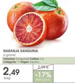 Supermercados Plaza NARANJA SANGUINA a granel oferta