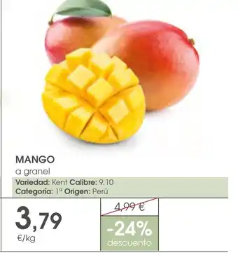 Supermercados Plaza MANGO a granel oferta