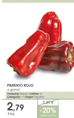 Supermercados Plaza PIMIENTO ROJO oferta