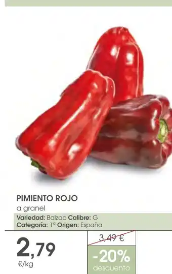 Supermercados Plaza PIMIENTO ROJO oferta