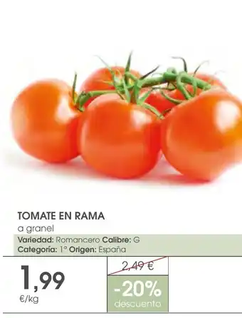 Supermercados Plaza TOMATE EN RAMA oferta