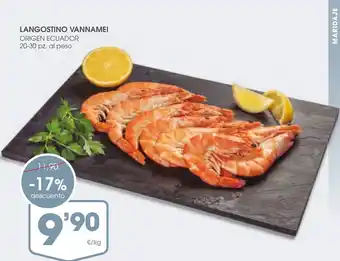 Supermercados Plaza LANGOSTINO VANNAMEI oferta