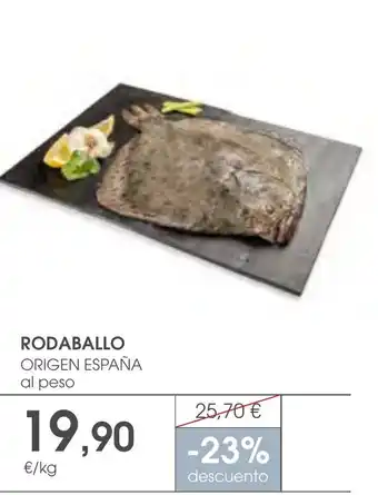 Supermercados Plaza RODABALLO ORIGEN ESPAÑA al peso oferta