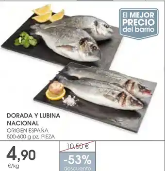 Supermercados Plaza DORADA Y LUBINA NACIONAL oferta