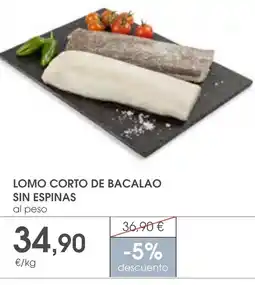 Supermercados Plaza LOMO CORTO DE BACALAO SIN ESPINAS oferta