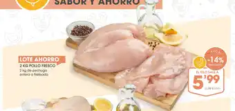 Supermercados Plaza Lote ahorro  pollo fresco 2 kg de pechuga oferta