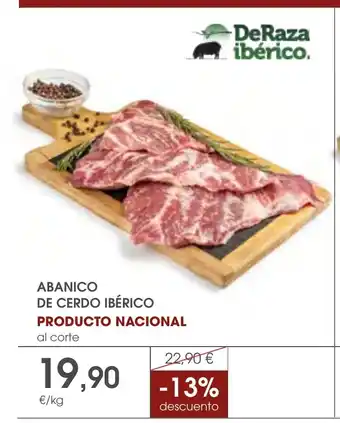 Supermercados Plaza Abanico de cerdo ibérico oferta