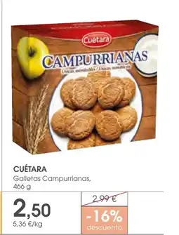 Supermercados Plaza CUÉTARA oferta