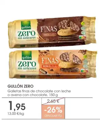 Supermercados Plaza GULLÓN ZERO oferta