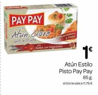 Supermercados El Jamón Atun Estilo Pisto Pay Pay oferta