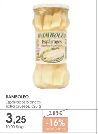 Supermercados Plaza BAMBOLEO Espárragos oferta