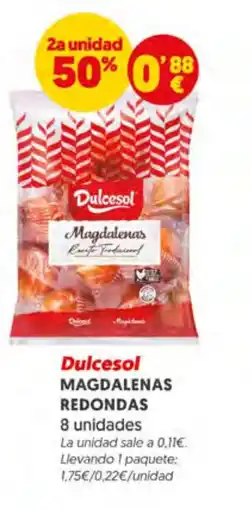 Supermercados Plaza Dulcesol MAGDALENAS REDONDAS oferta