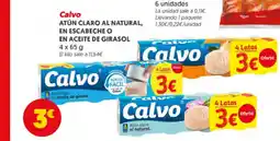 Supermercados Plaza Calvo atún claro al natural, en escabeche o oferta