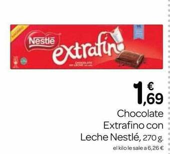 Supermercados El Jamón Chocolate Extrafino Con Leche Nestlé oferta