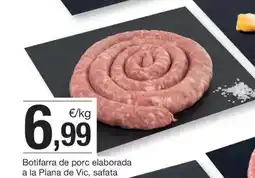 BonpreuEsclat Botifarra de porc elaborada a la Plana de Vic, safata oferta