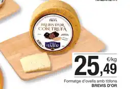 BonpreuEsclat Formatge d'ovella amb tòfona BREVIS D'OR oferta