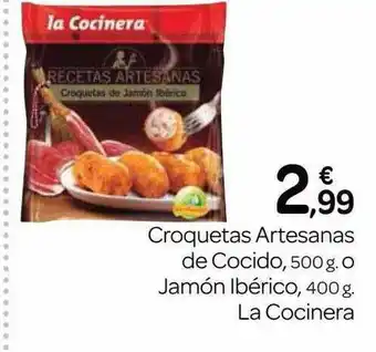 Supermercados El Jamón Croquetas Artesanas De Cocido Jamón Ibérico La Cocinera oferta