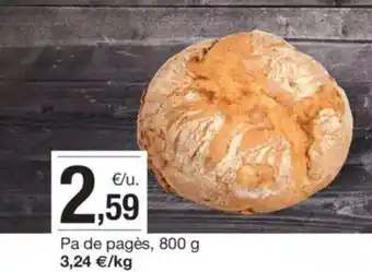 BonpreuEsclat Pa de pagès oferta