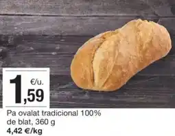 BonpreuEsclat Pa ovalat tradicional 100% de blat oferta