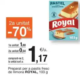 BonpreuEsclat Preparat per a pastís fresc de llimona ROYAL, oferta