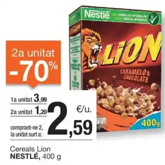 BonpreuEsclat Cereals Lion NESTLÉ, oferta