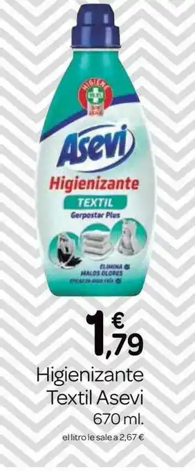 Supermercados El Jamón Higienizante Textil Asevi oferta