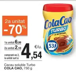 BonpreuEsclat Cacau soluble Turbo COLA CAO, oferta