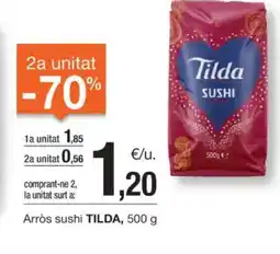 BonpreuEsclat Arròs sushi TILDA, oferta