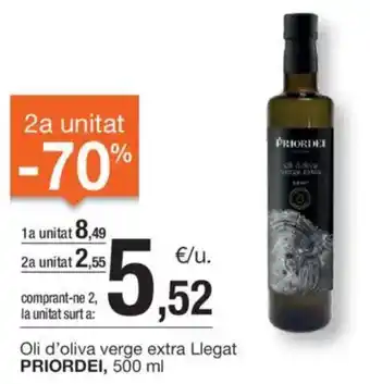 BonpreuEsclat Oli d'oliva verge extra Llegat PRIORDEI, oferta