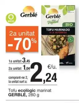 BonpreuEsclat Tofu ecològic marinat GERBLE, oferta