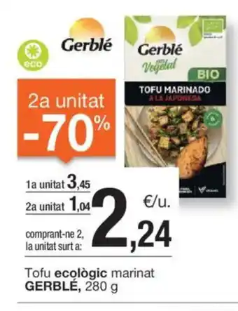 BonpreuEsclat Tofu ecològic marinat GERBLE, oferta