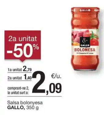 BonpreuEsclat Salsa bolonyesa GALLO, oferta