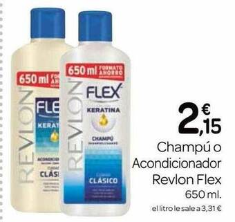 Supermercados El Jamón Champu O Acondicionador Revlon Flex oferta