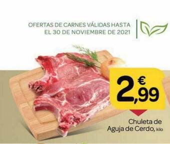 Supermercados El Jamón Chuleta De Aguja De Cerdo oferta