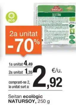 BonpreuEsclat Seitan ecològic NATURSOY, oferta