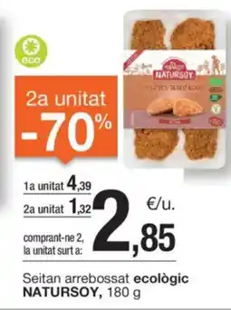 BonpreuEsclat Seitan arrebossat ecològic NATURSOY, oferta