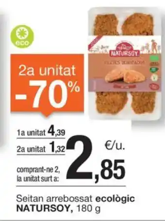 BonpreuEsclat Seitan arrebossat ecològic NATURSOY, oferta