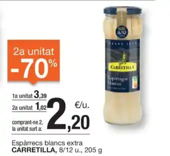 BonpreuEsclat Espàrrecs blancs extra CARRETILLA, 8/12 u., oferta