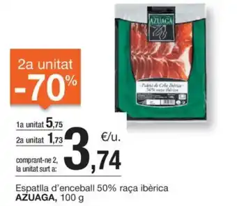 BonpreuEsclat Espatlla d'enceball 50% raça ibèrica AZUAGA, oferta